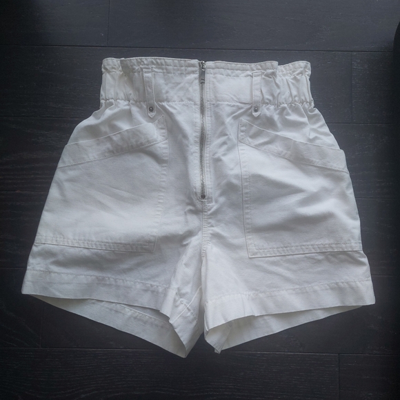 Banana Republic Pants - Banana Republic high waisted white Denim shorts